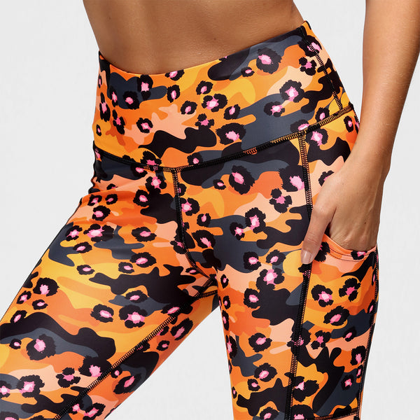 Animal Printed Leggings Cheetiger Orange – Loony Legs