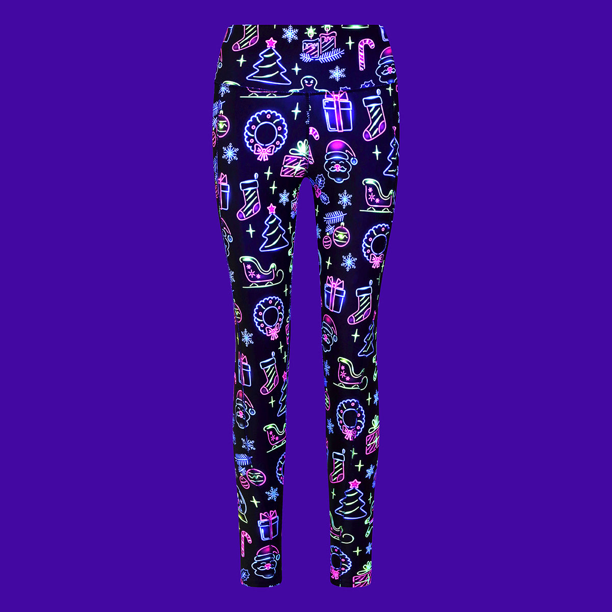 Tikiboo Neon Christmas Leggings Tikiboo