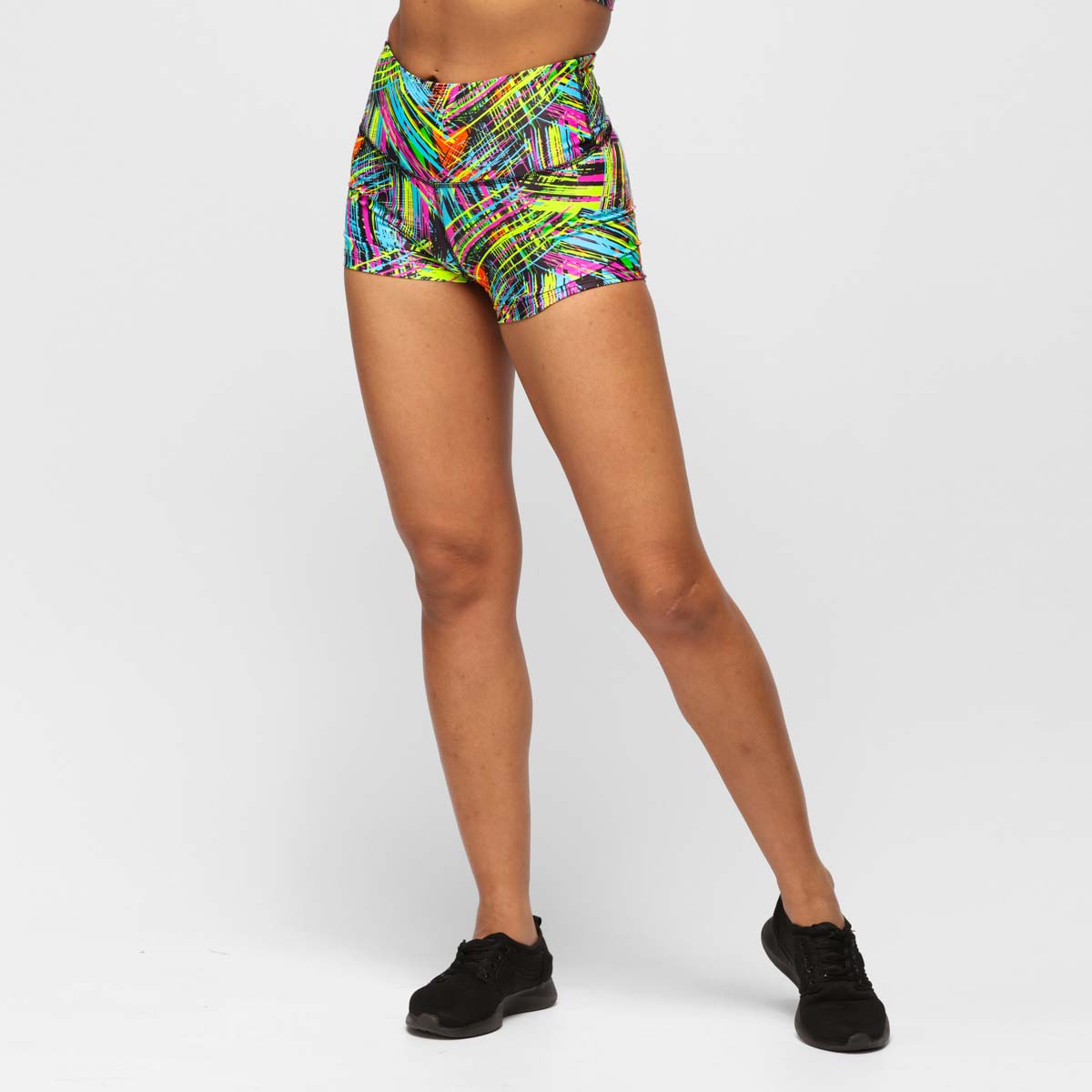 Neon Scratch TikiBooty Shorts