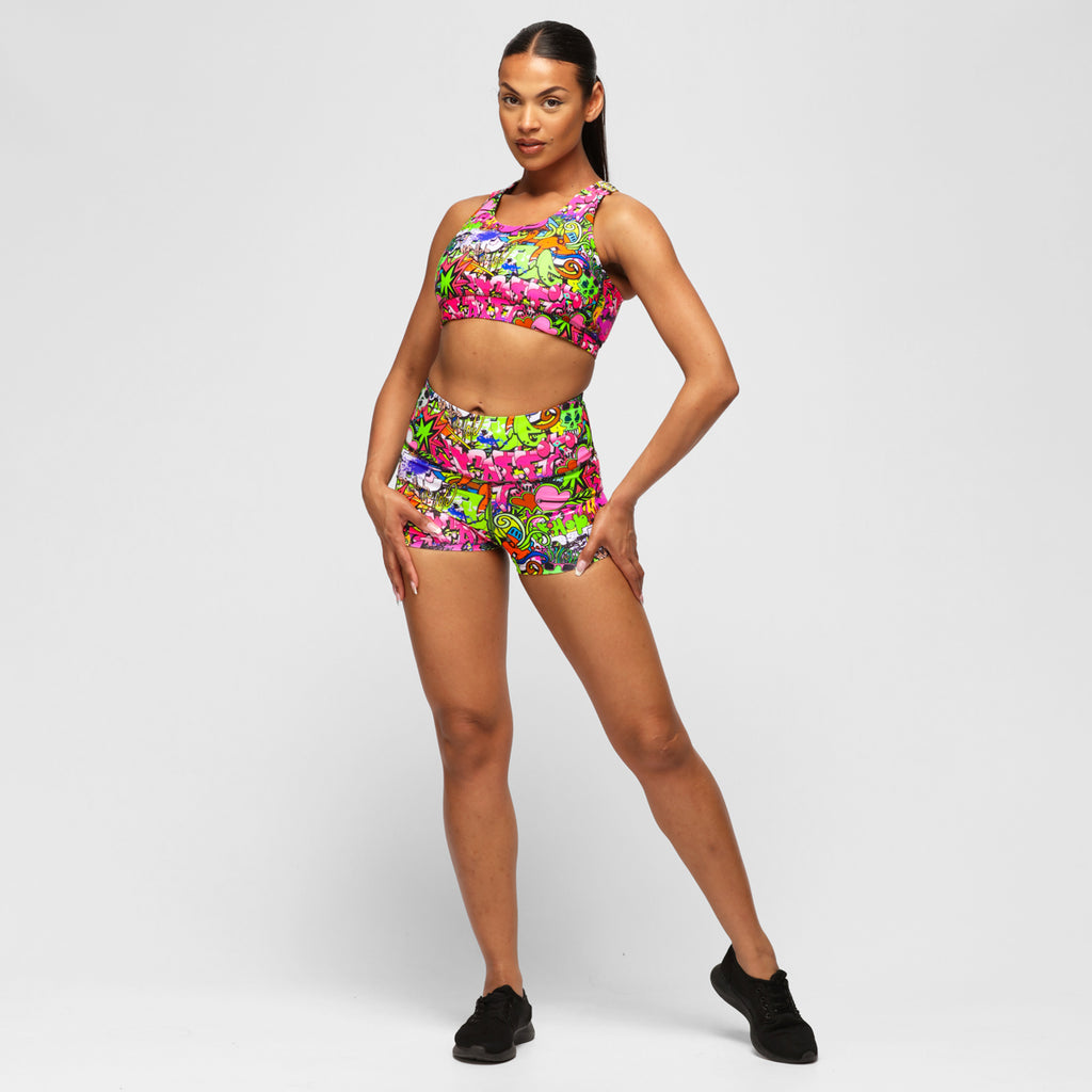 Funky Coloured Women's Gym & Running Shorts