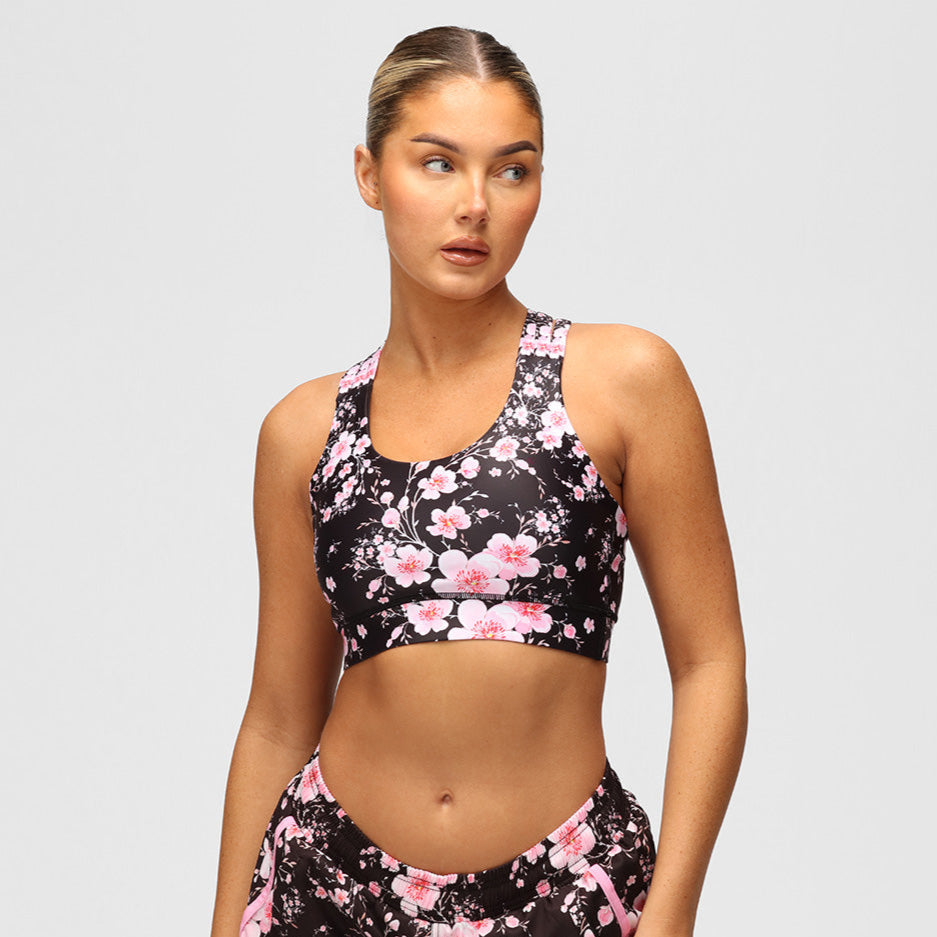 Tikiboo Blossom Noir Cross Back Bra Tikiboo