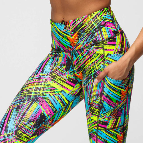 Funky Printed & Patterned Fitness Capri Leggings | Tikiboo