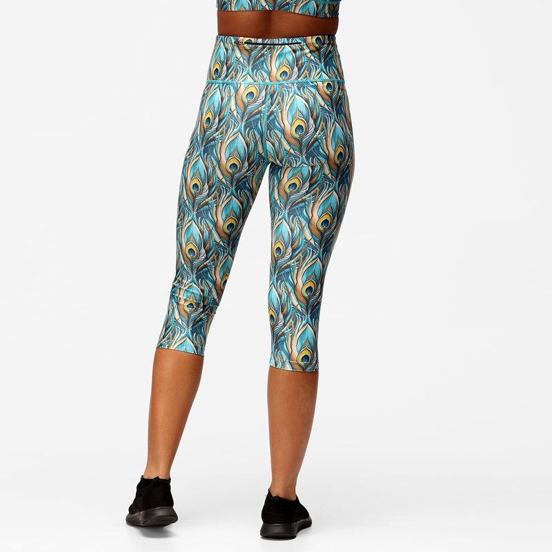 Pretty In Peacock Capri