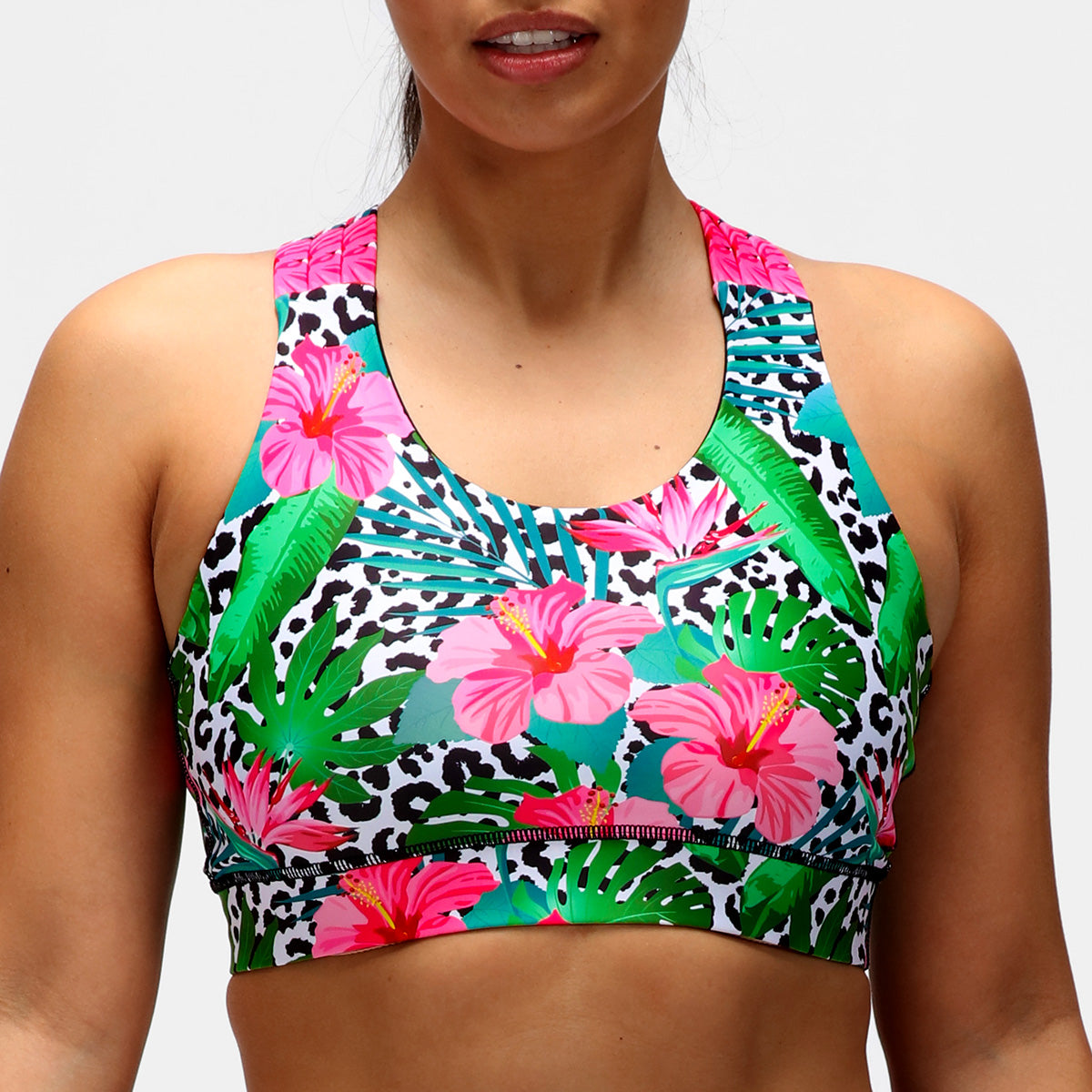 Hibiscus Cross Back Bra