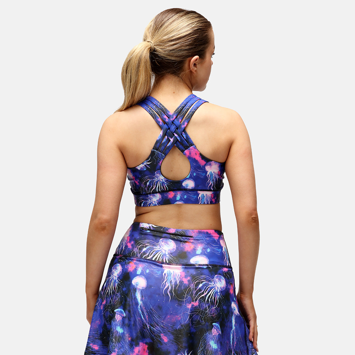 Jellyfish Galaxy  Cross Back Bra