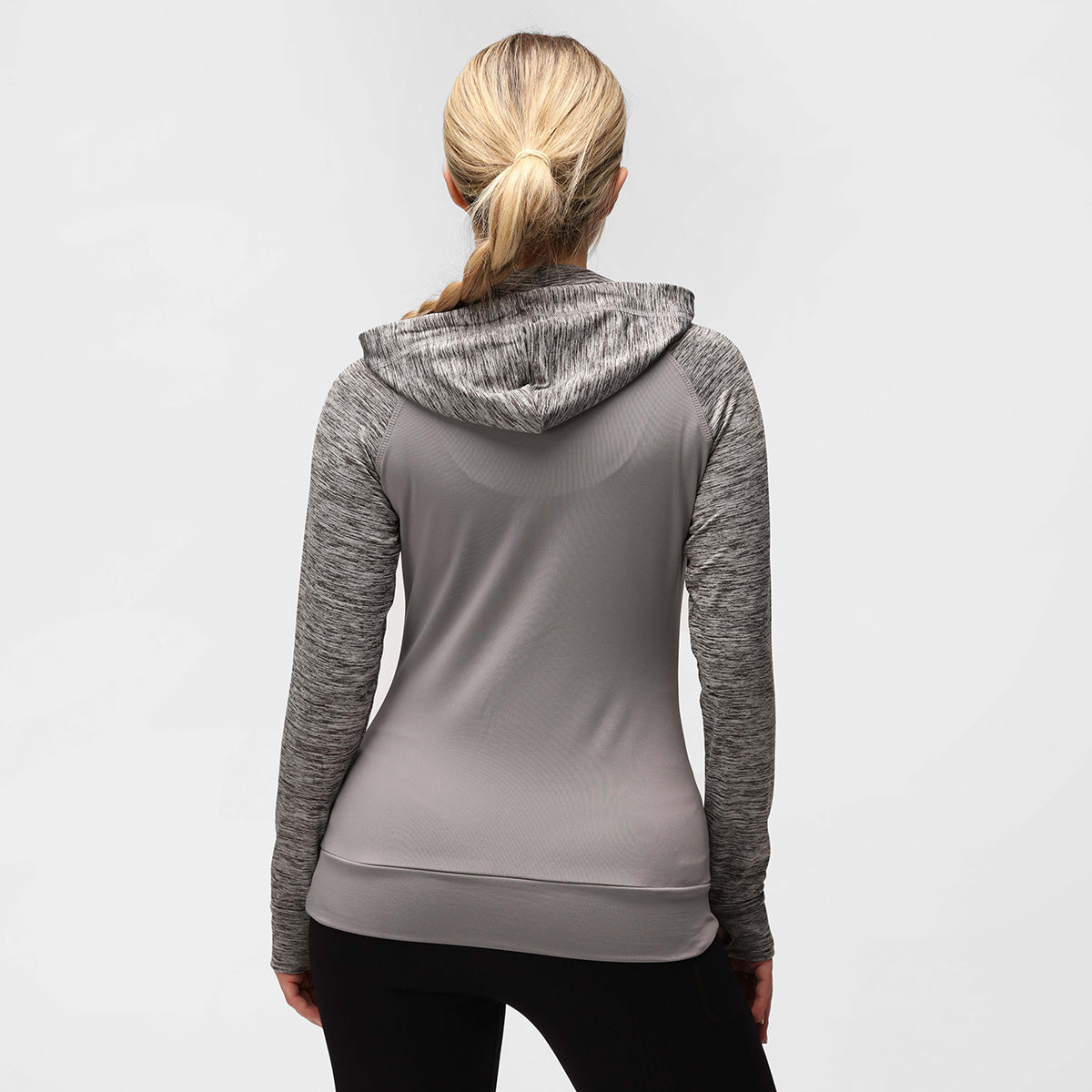 TKB Ladies Grey Zipped Hoodie