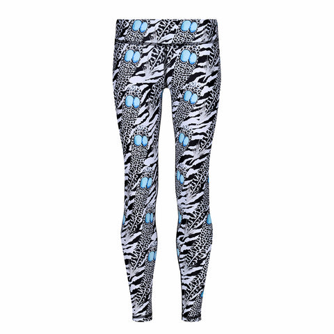 Tikiboo Monochrome Giraffe Kids Leggings