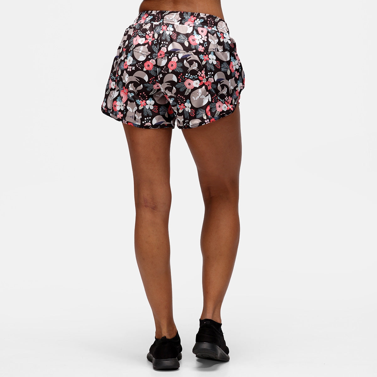 Foxy Floral Loose  Fit Workout Shorts