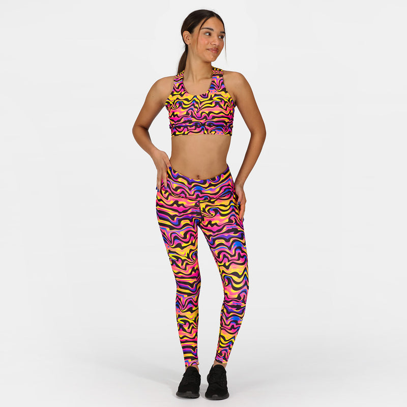 Coral Waves Leggings