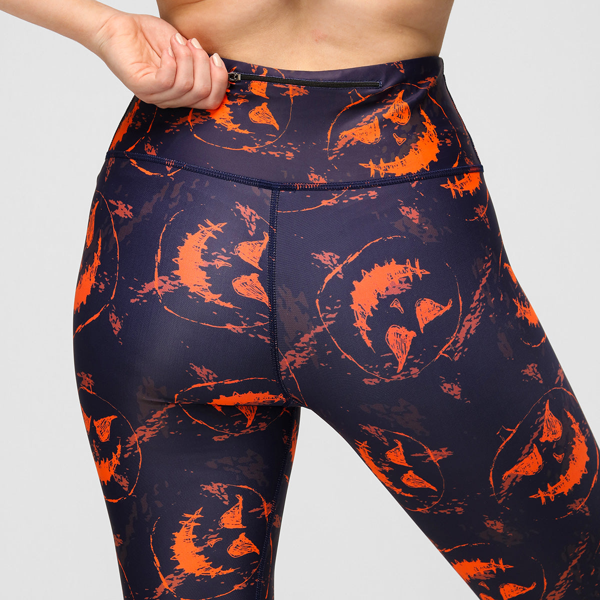 Fiendish Faces Leggings Halloween