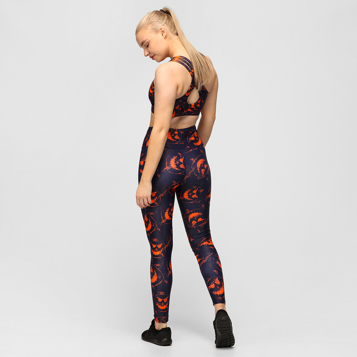 Fiendish Faces Leggings Halloween