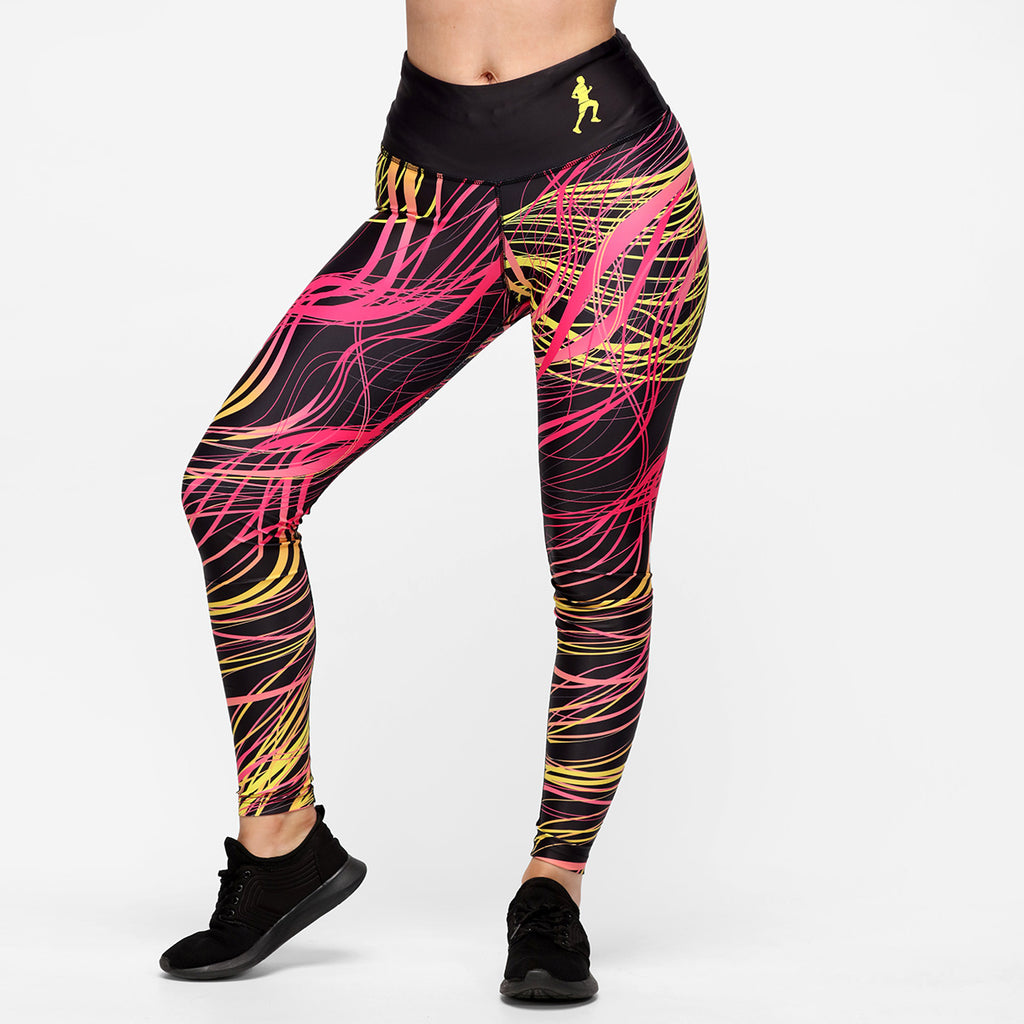 Funky Patterned Gym Leggings & Running Tights