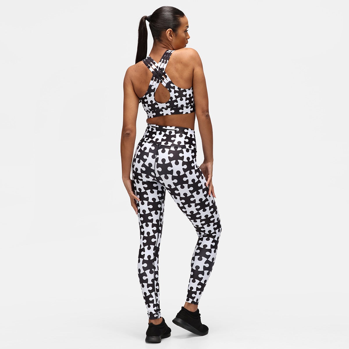 Monochrome Jigsaw Leggings