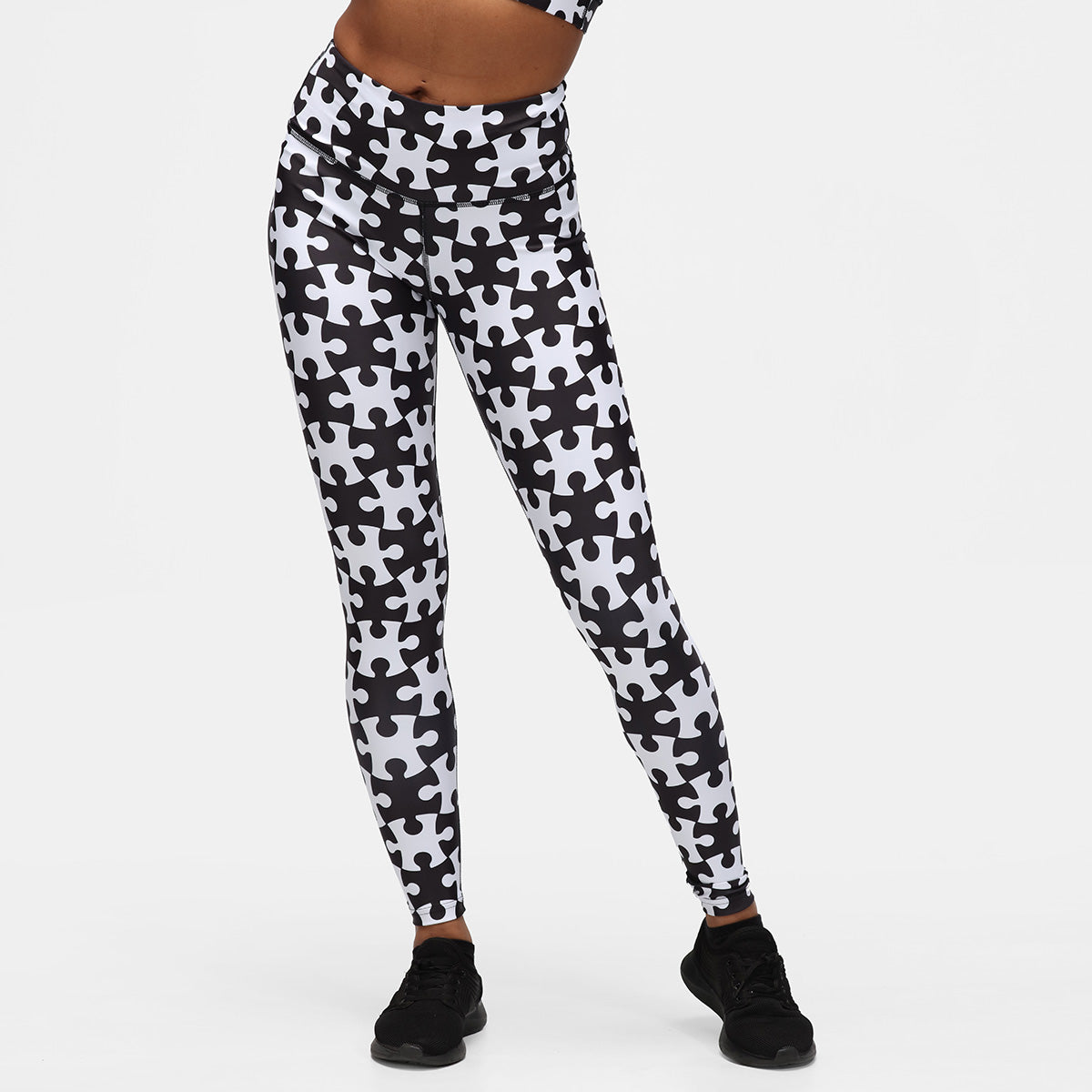 Monochrome Jigsaw Leggings