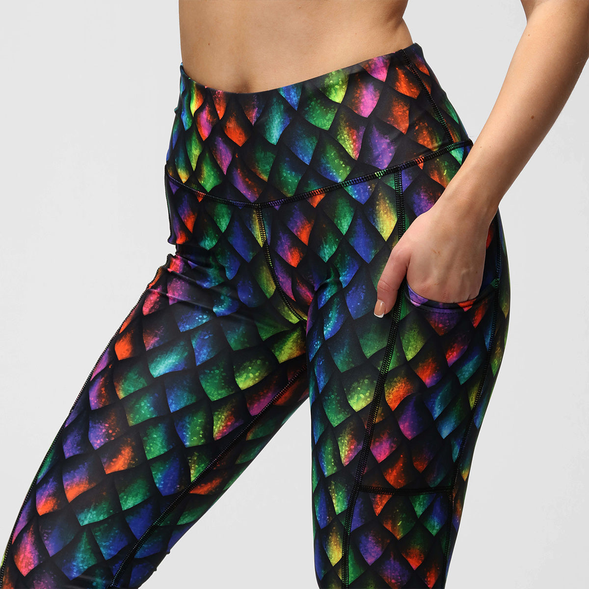 Asexual Scale Crossover leggings with pockets No Logo
