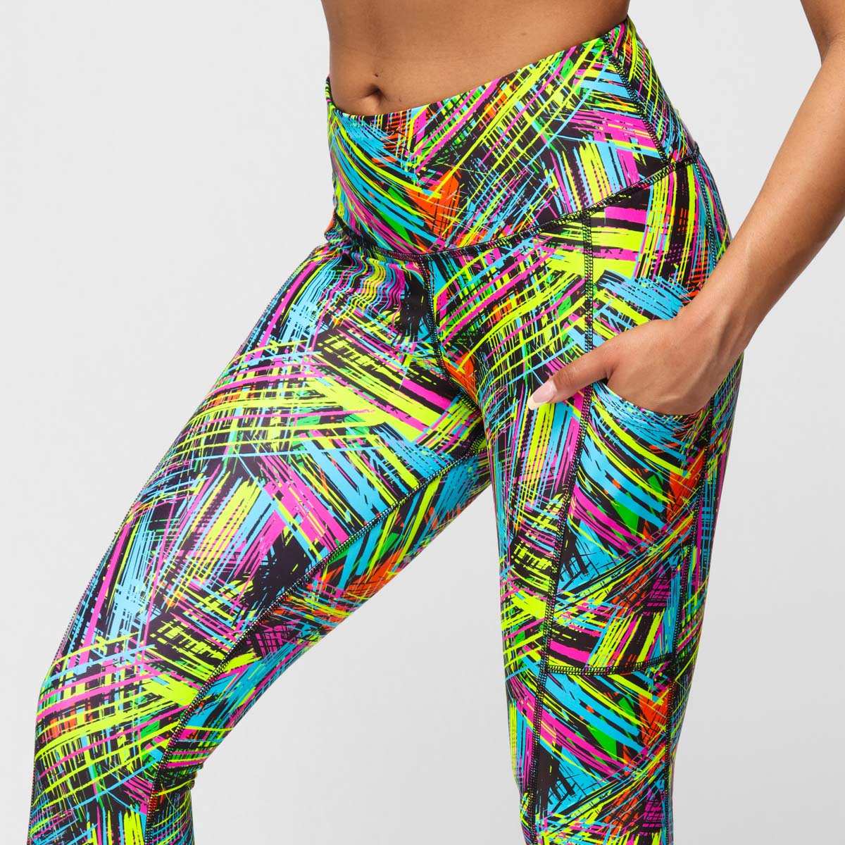 Neon Scratch Leggings