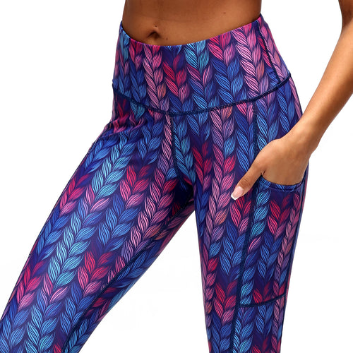 Funky Patterned Gym Leggings & Running Tights | Tikiboo