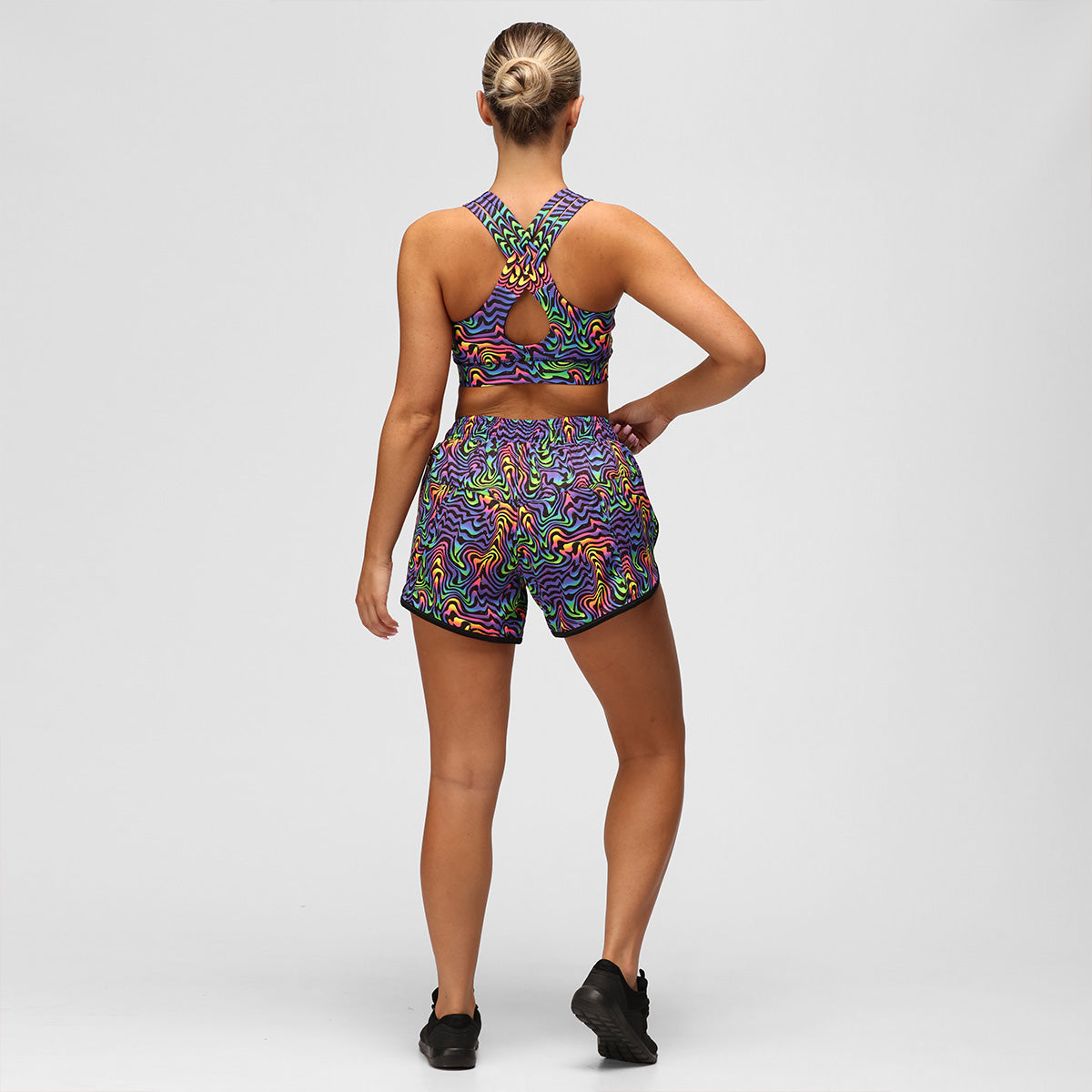 Tikiboo Cosmic Vortex Loose Fit Workout Shorts