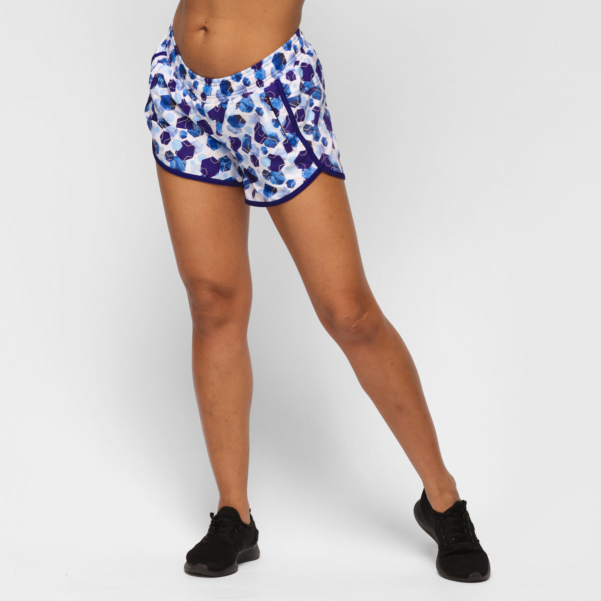 Tikiboo Arctic Hex Loose Fit Workout Shorts