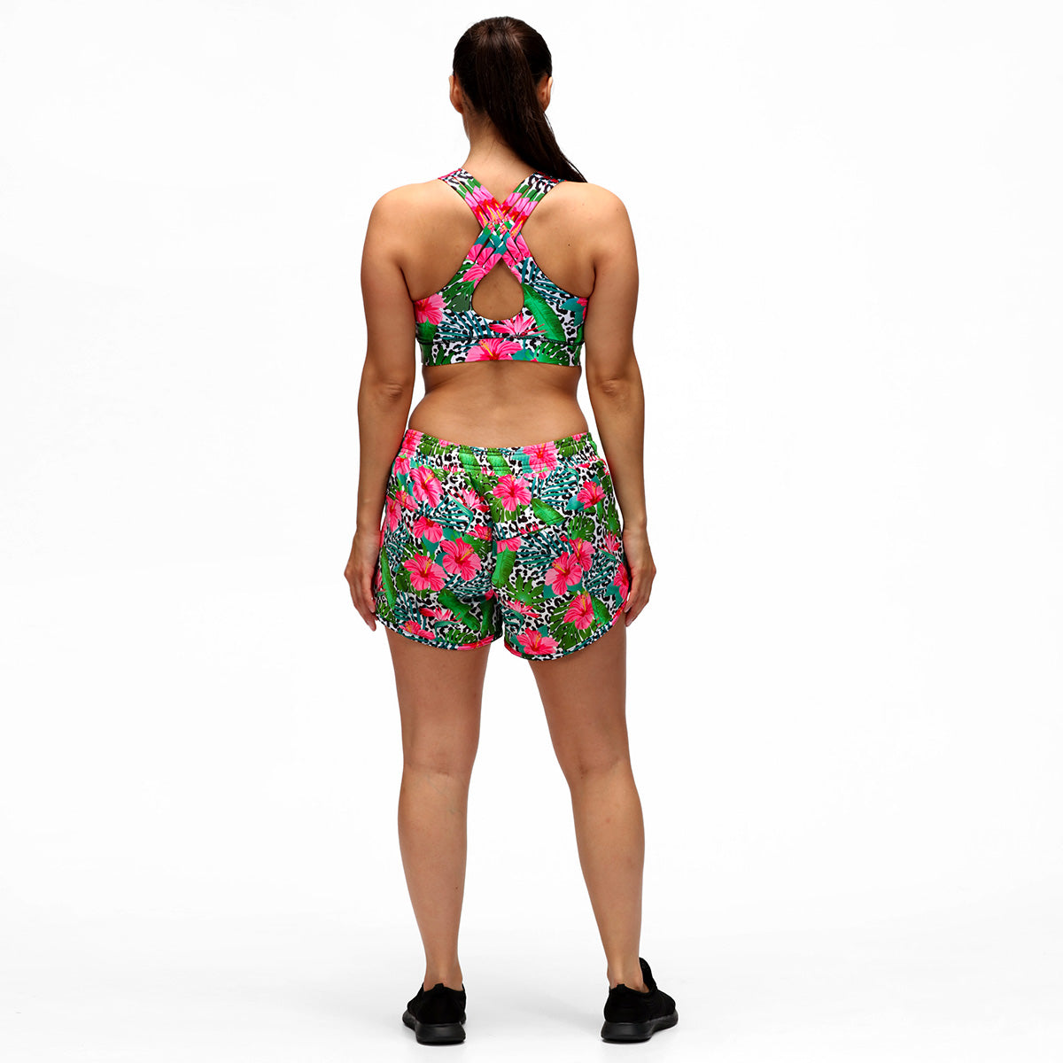 Hibiscus Loose  Fit Workout Shorts