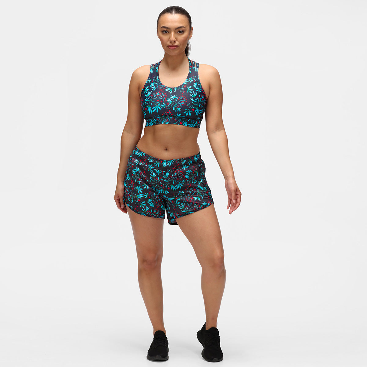 Winter Berries Loose  Fit Workout Shorts