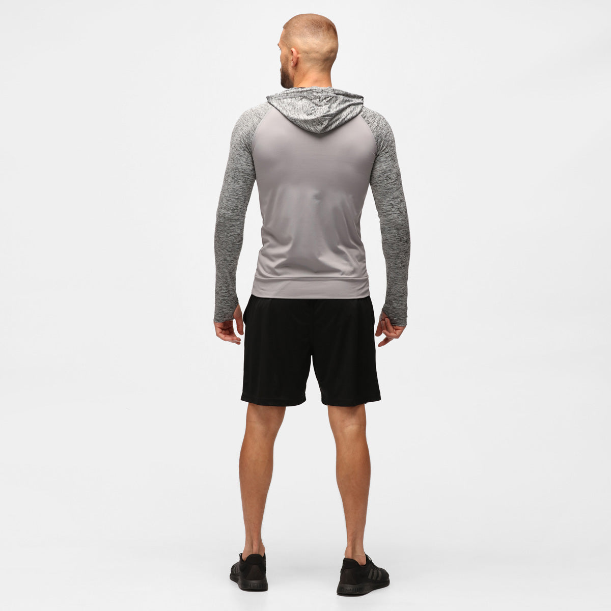 TKB Man Grey Melange Zipped Hoodie