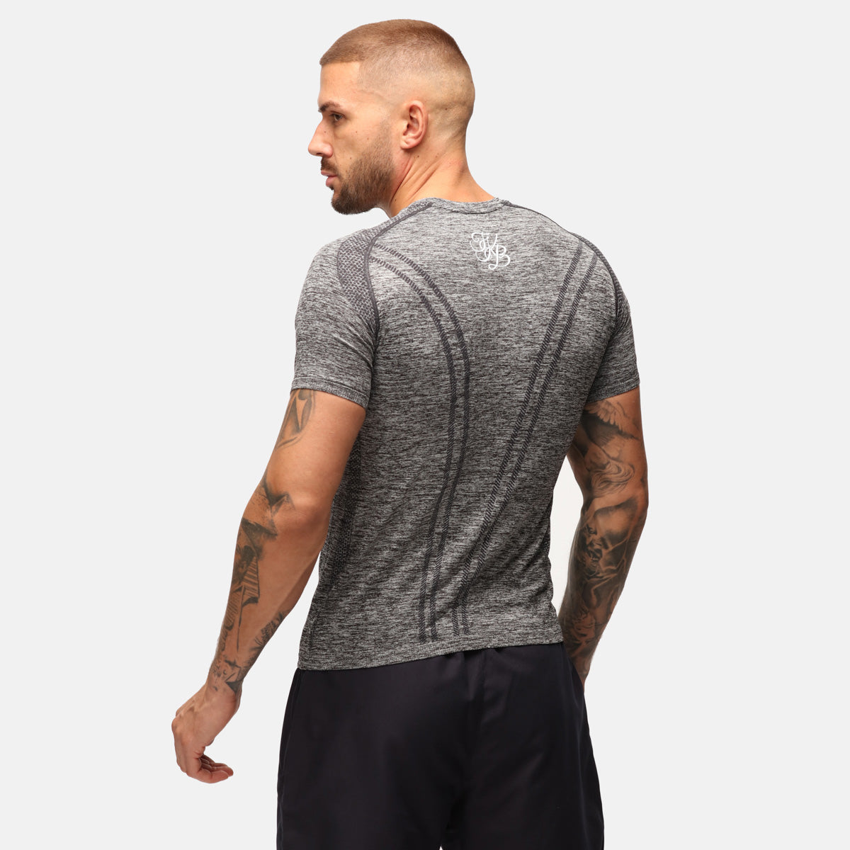 TKB Man Charcoal Performance Seamless T-Shirt