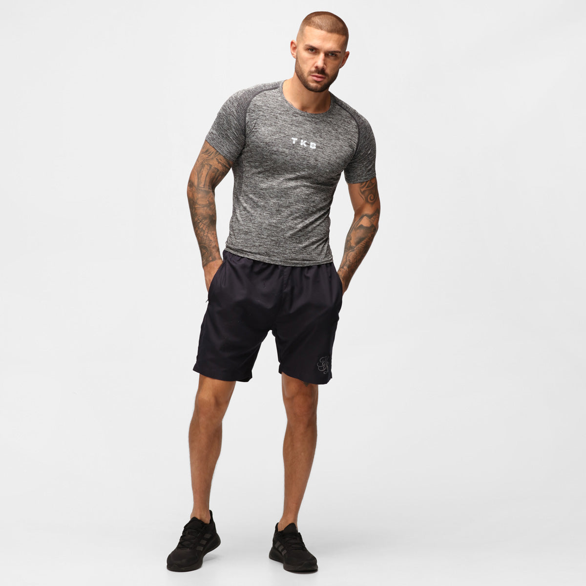 TKB Man Charcoal Performance Seamless T-Shirt