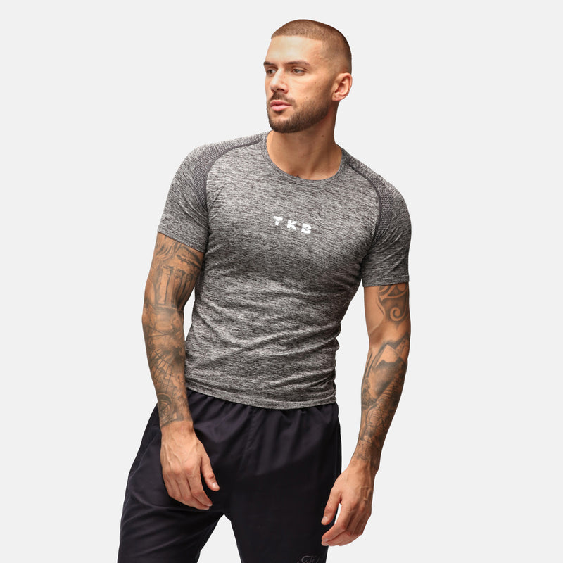 TKB Man Charcoal Performance Seamless T-Shirt