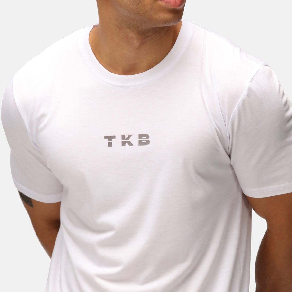 TKB Man White Tri Blend T-Shirt