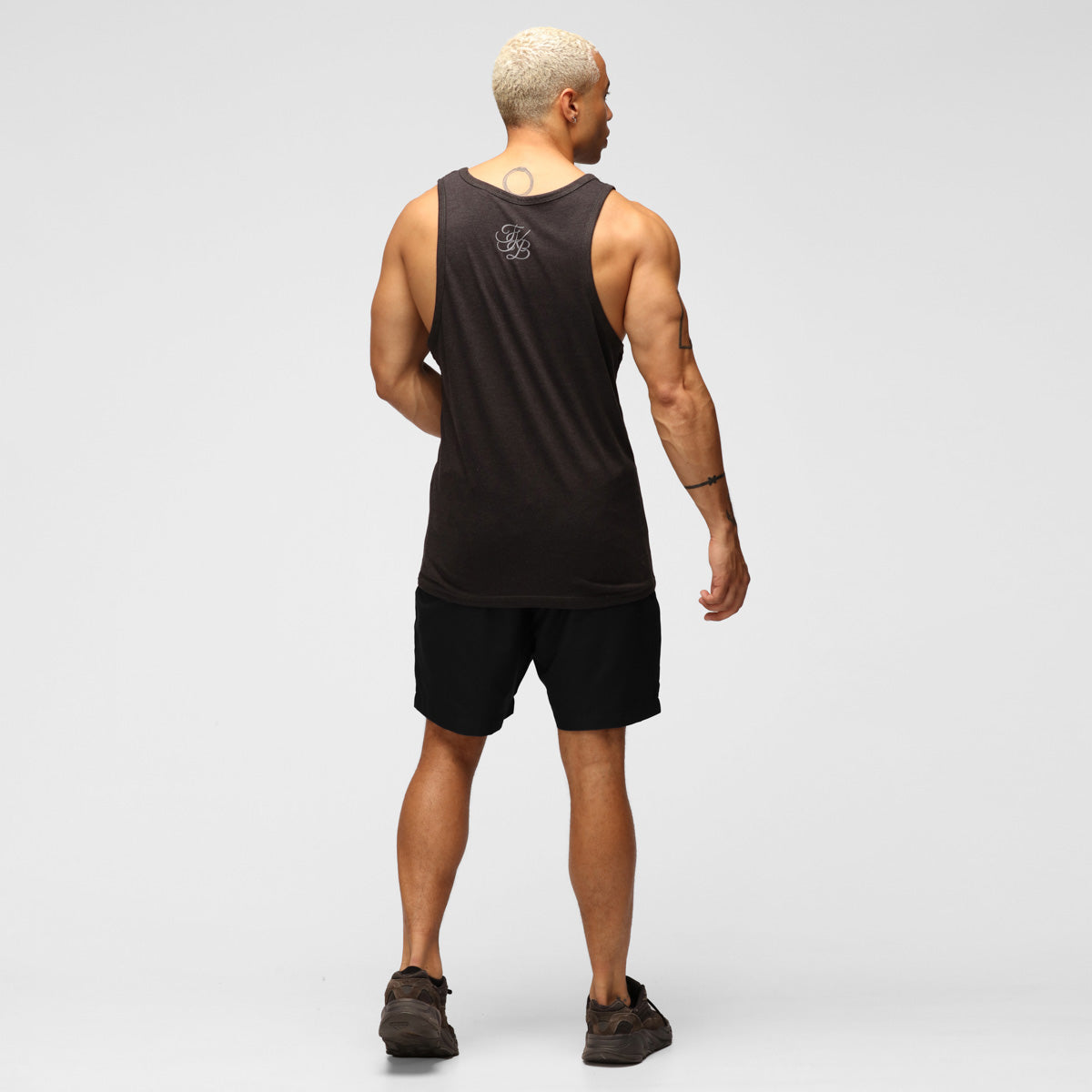 TKB Man Heather Black Tri Blend Vest