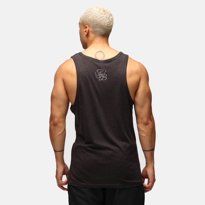 TKB Man Heather Black Tri Blend Vest