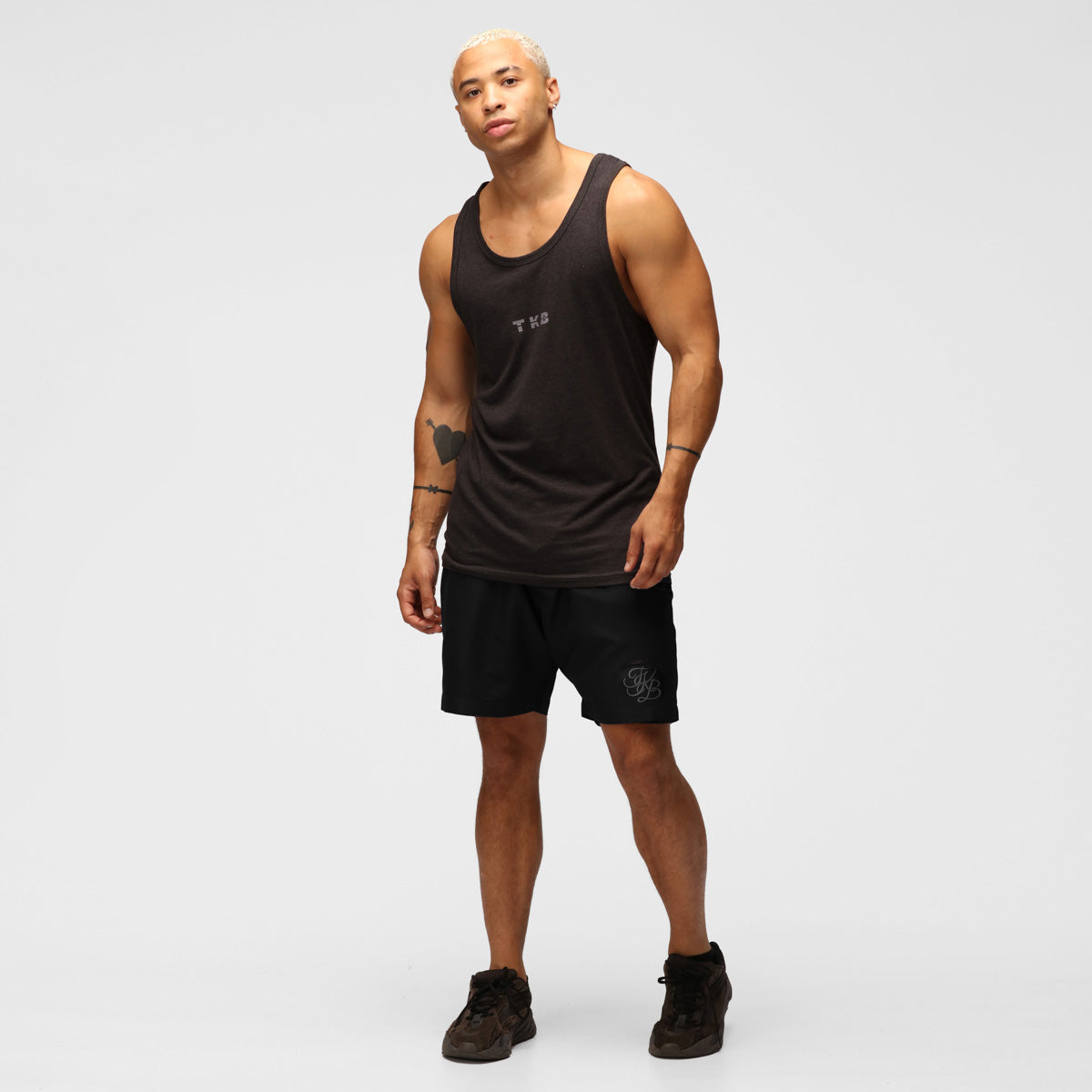 TKB Man Heather Black Tri Blend Vest