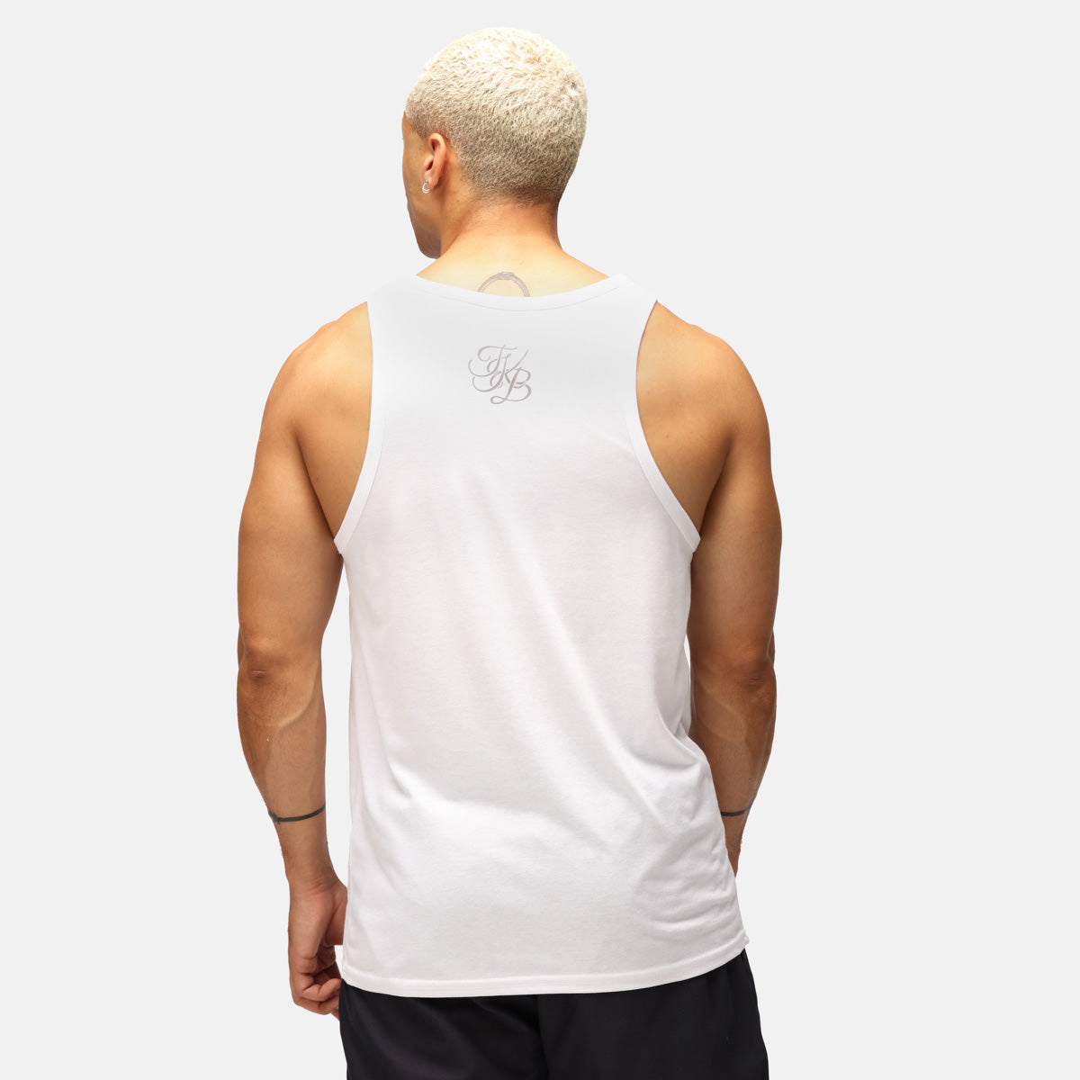 TKB Man White Tri Blend Vest