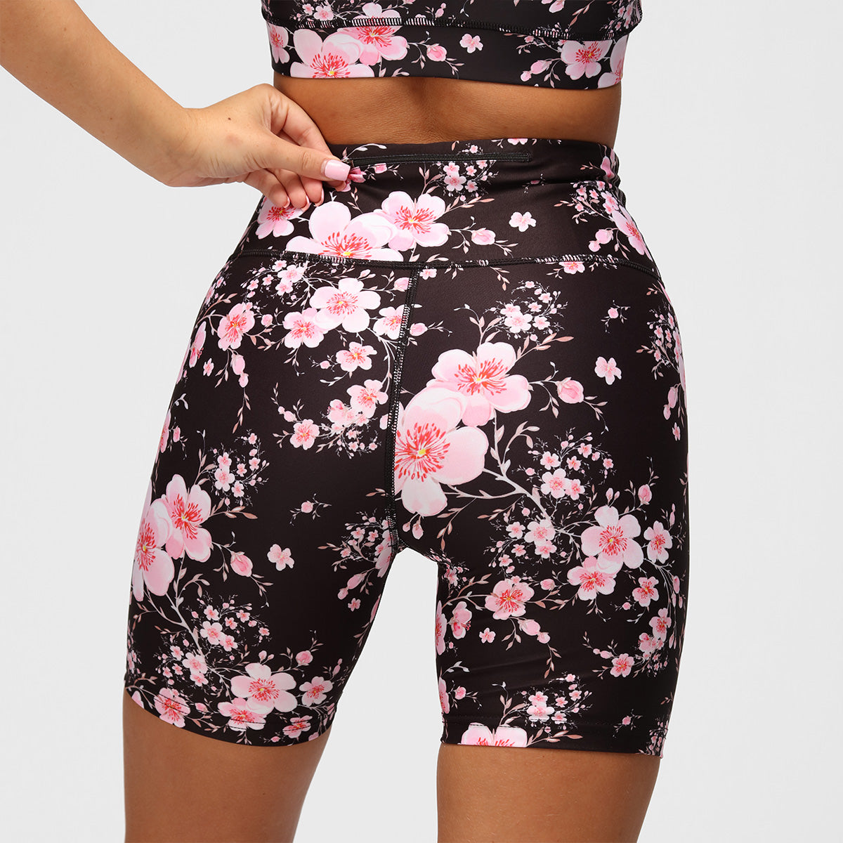 Blossom Noir Running Shorts