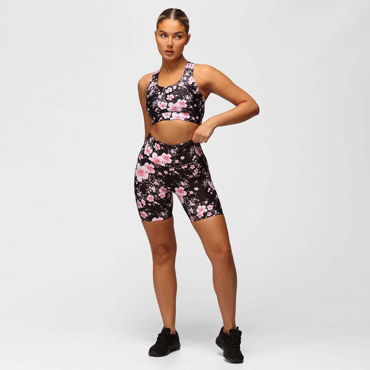 Blossom Noir Running Shorts