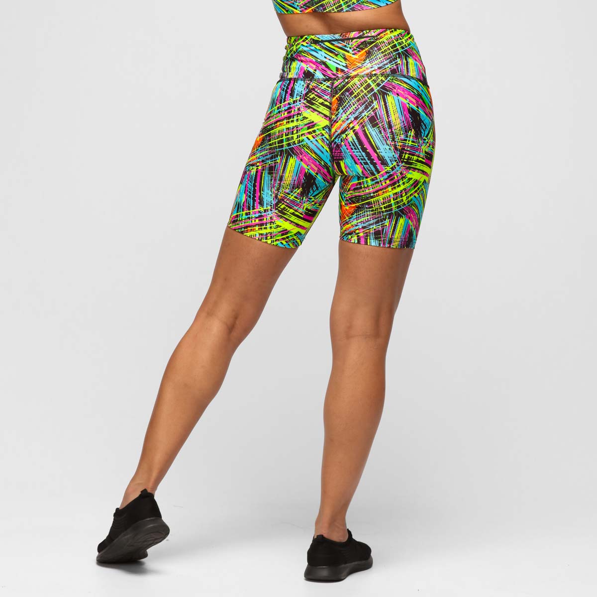 Neon Scratch Running Shorts