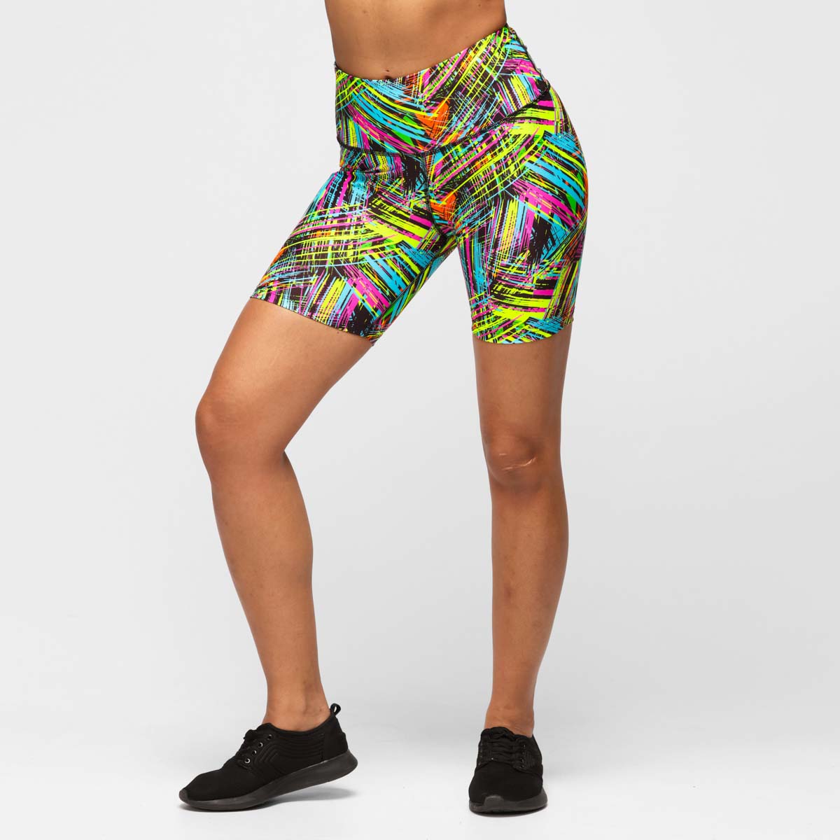 Neon Scratch Running Shorts