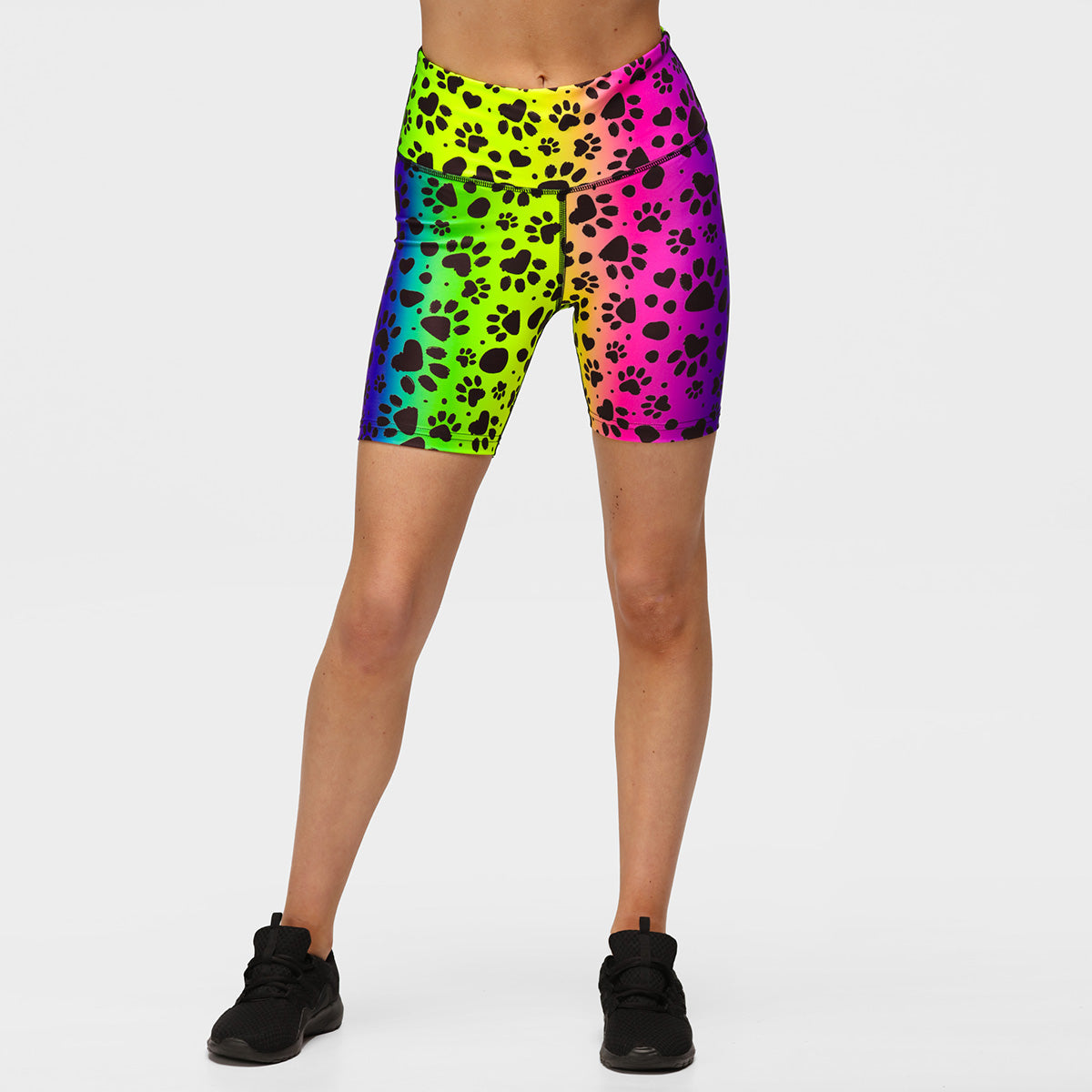 Pawfect Rainbow Running Shorts