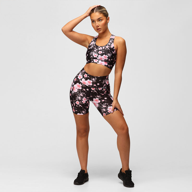 Blossom Noir Running Shorts