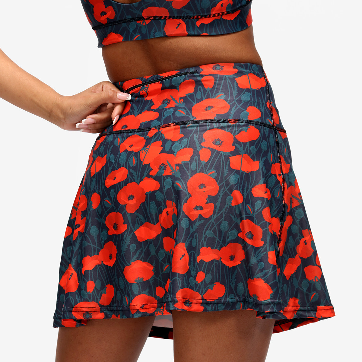 Poppy Field Skort