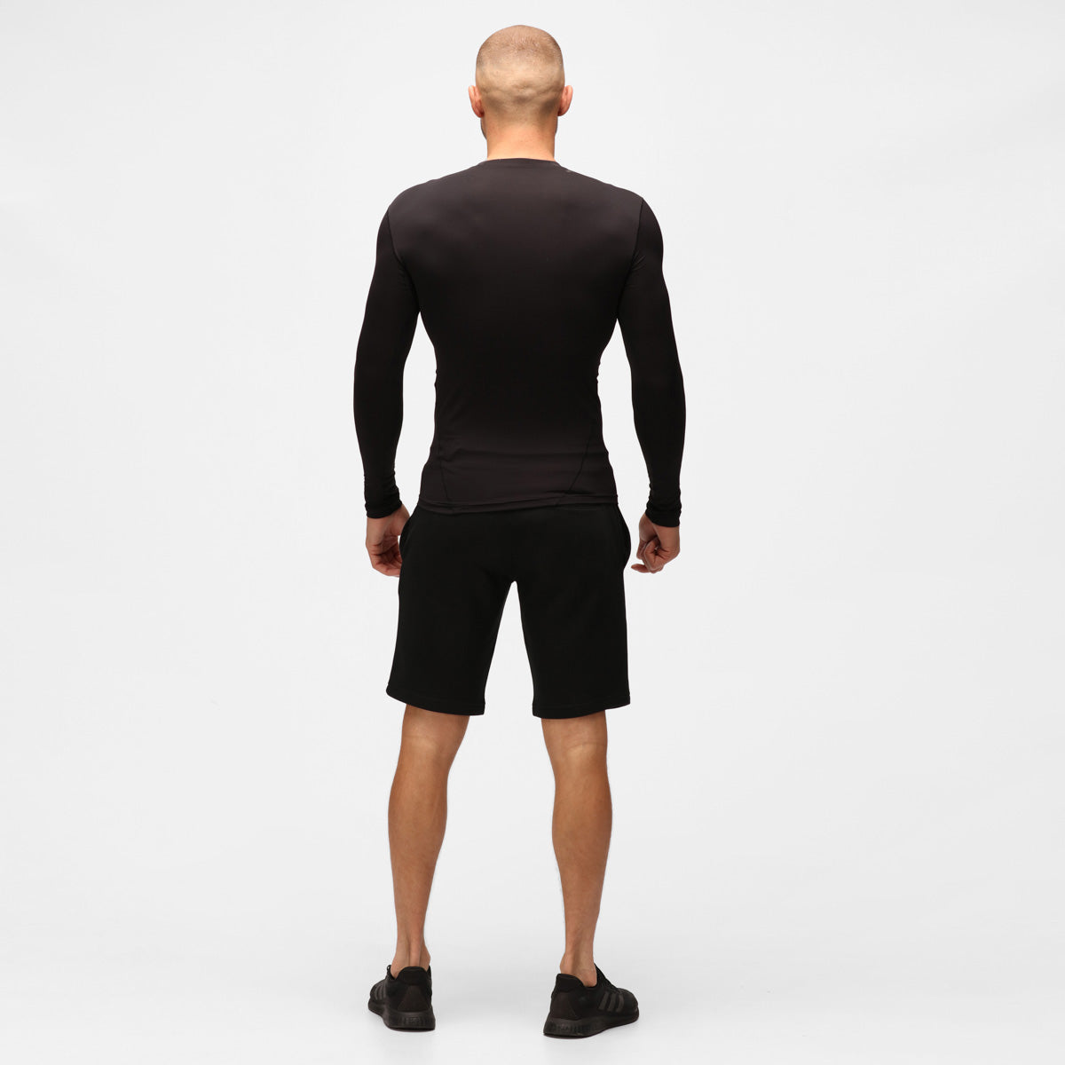 Momentum Sweat Shorts in Washed Black