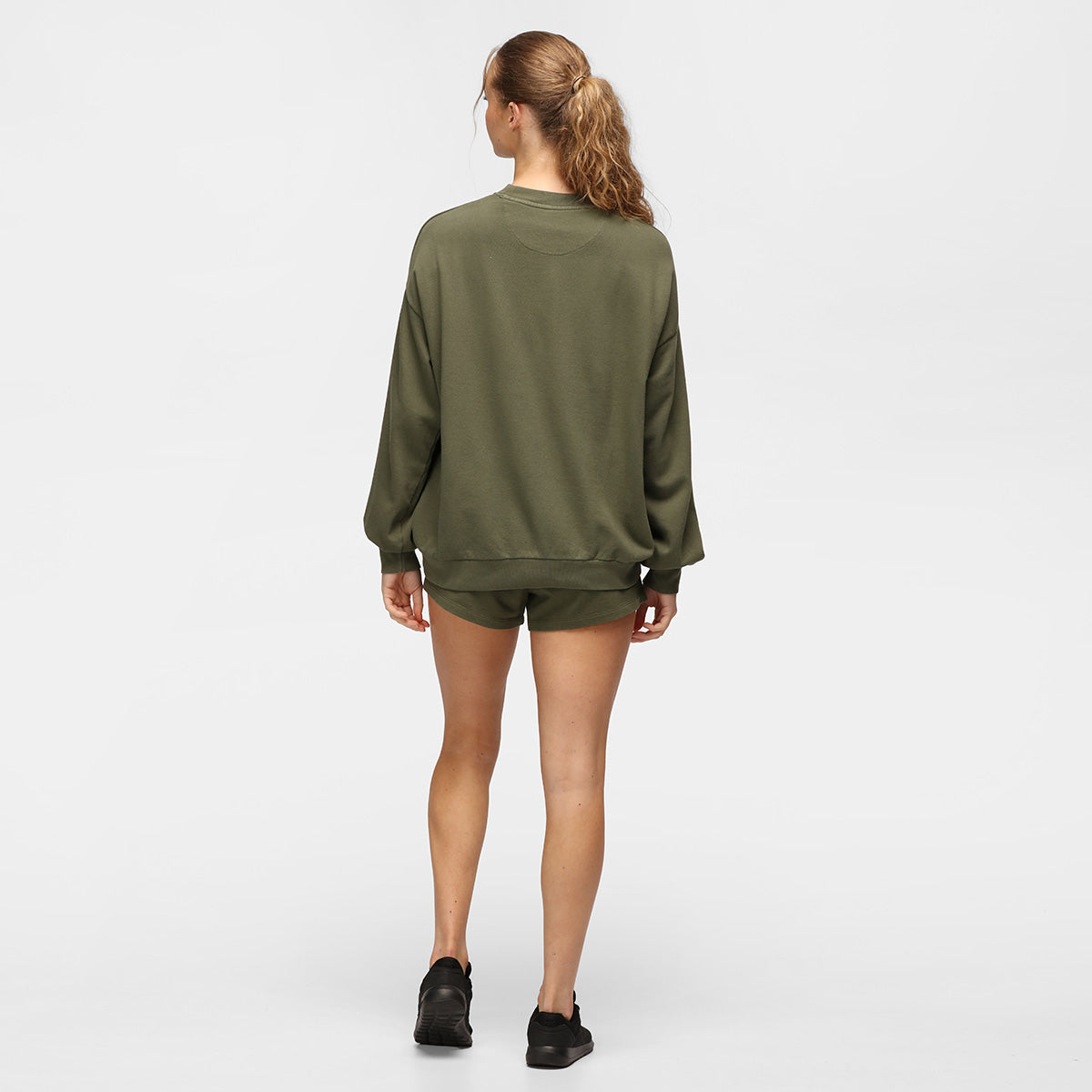 TKB Khaki Terry Oversized Sweatshirt