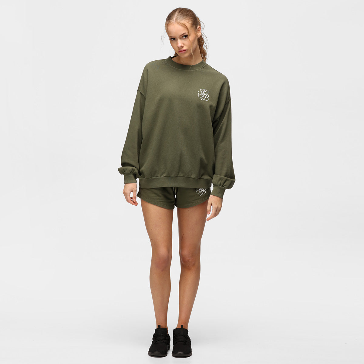 TKB Khaki Terry Oversized Sweatshirt