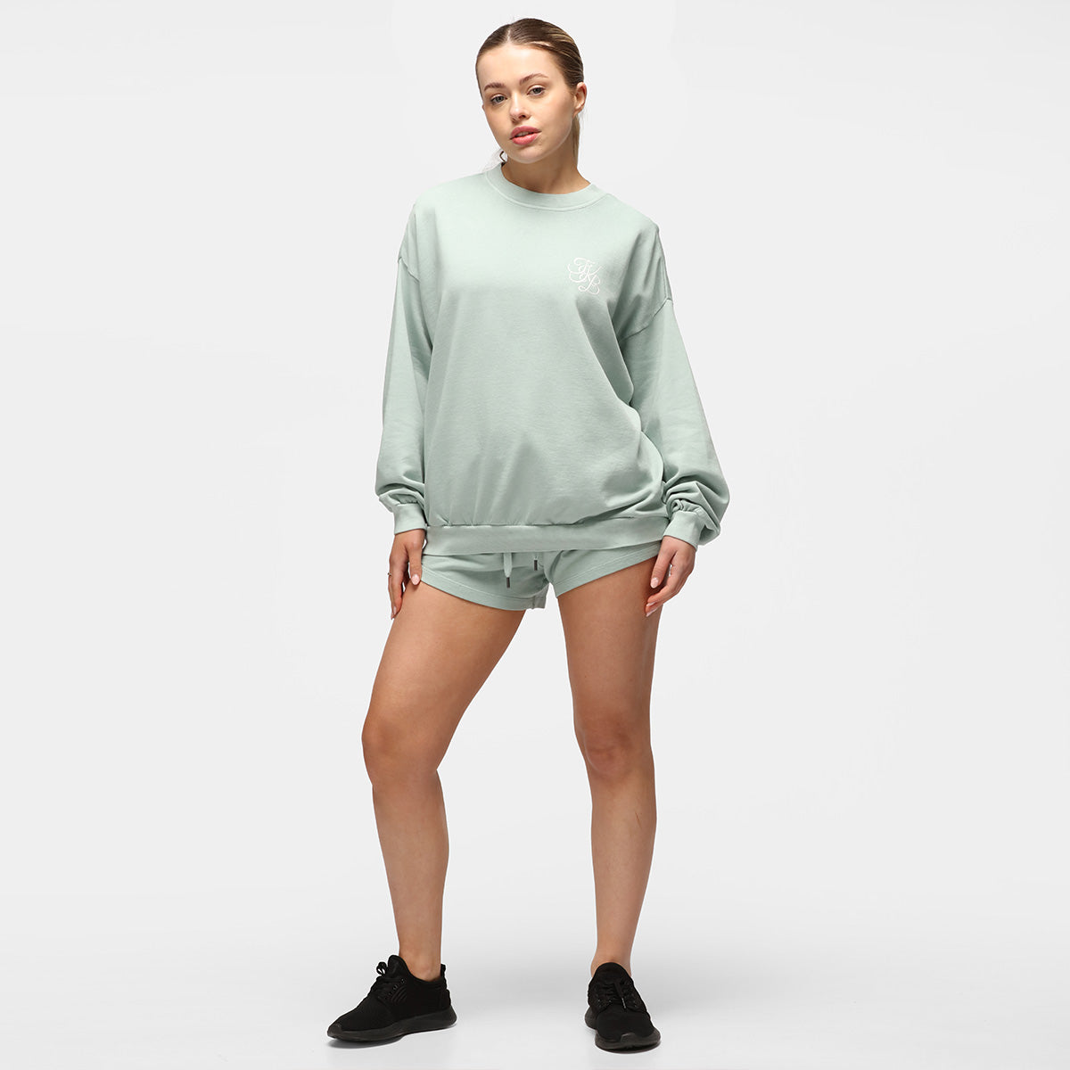 TKB Washed Jade Terry Oversized Sweatshirt