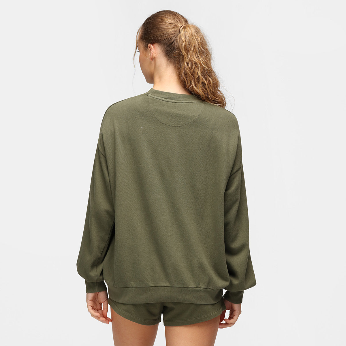 TKB Khaki Terry Oversized Sweatshirt