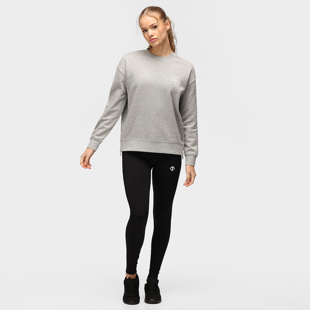 TKB Grey Pastel Zip Sweatshirt