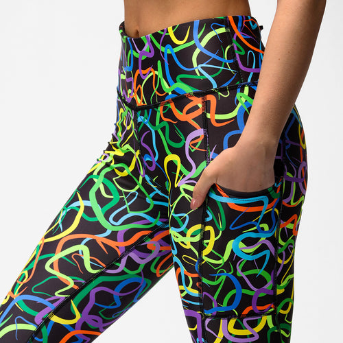 Funky Printed & Patterned Fitness Capri Leggings | Tikiboo