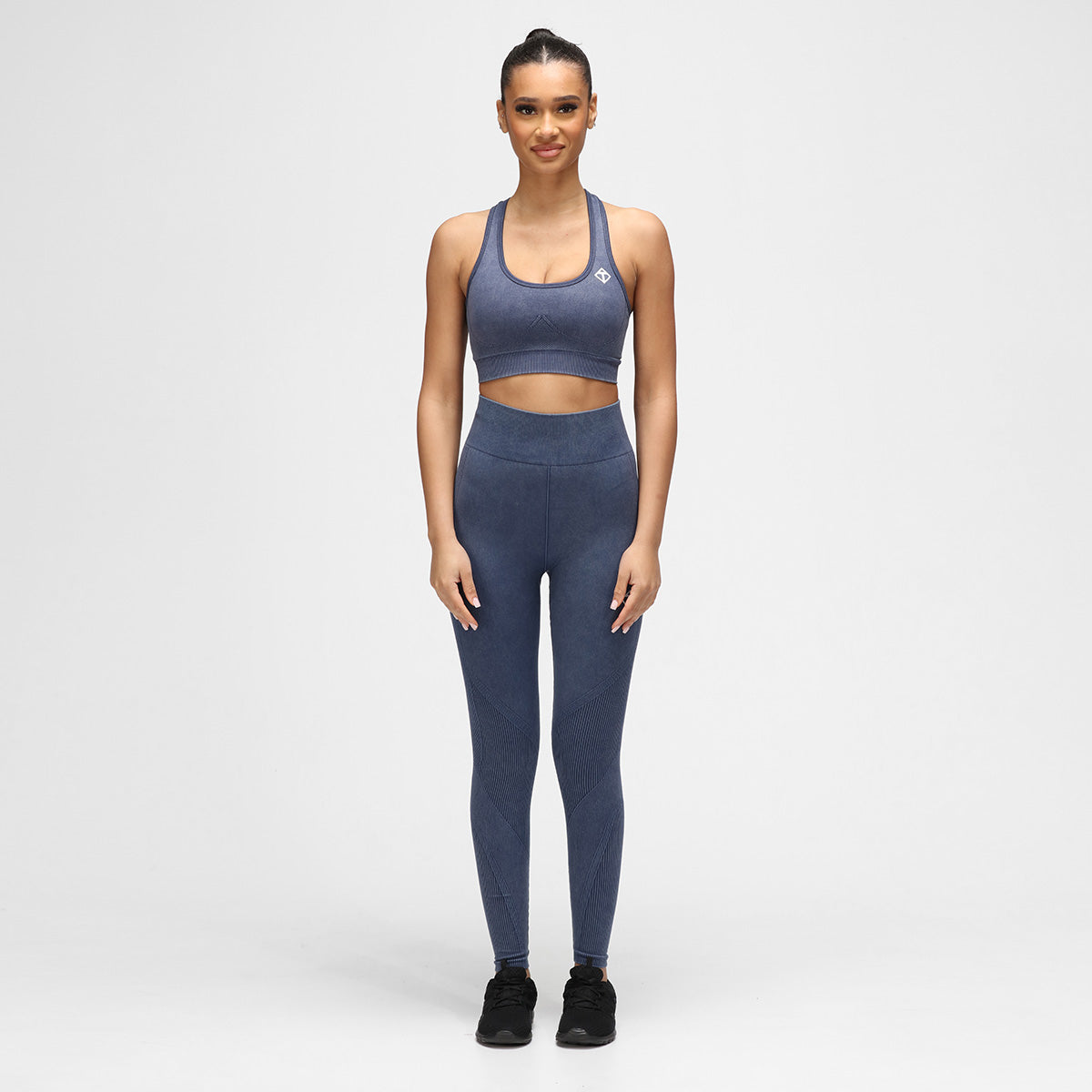 Blue Denim Seamless Leggings