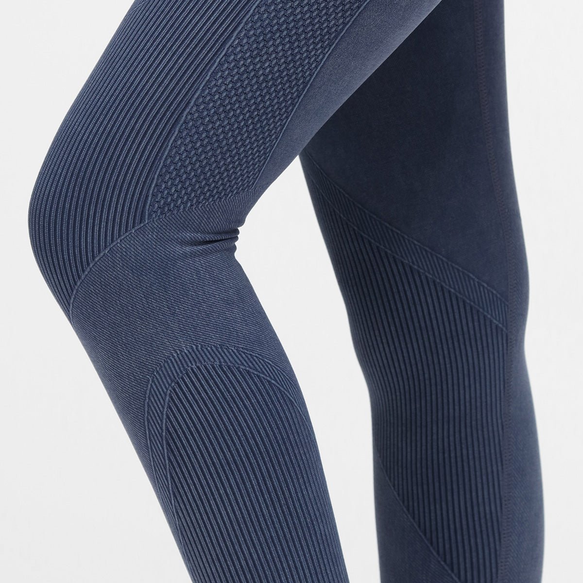 Blue Denim Seamless Leggings